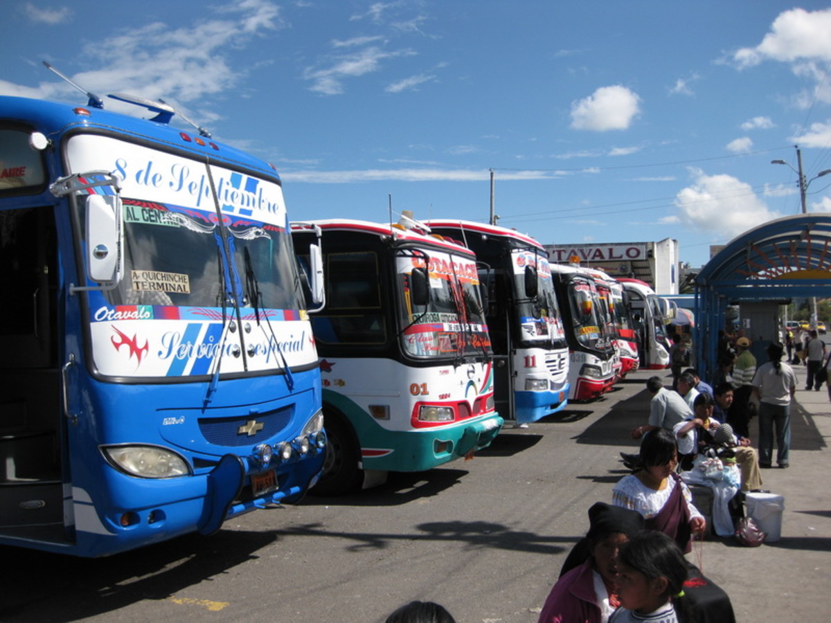 Bus Terminal, Otavalo, Ecuador.