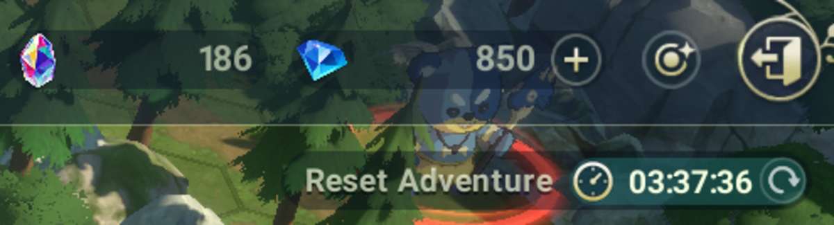 You can click on the arrow to force a reset.