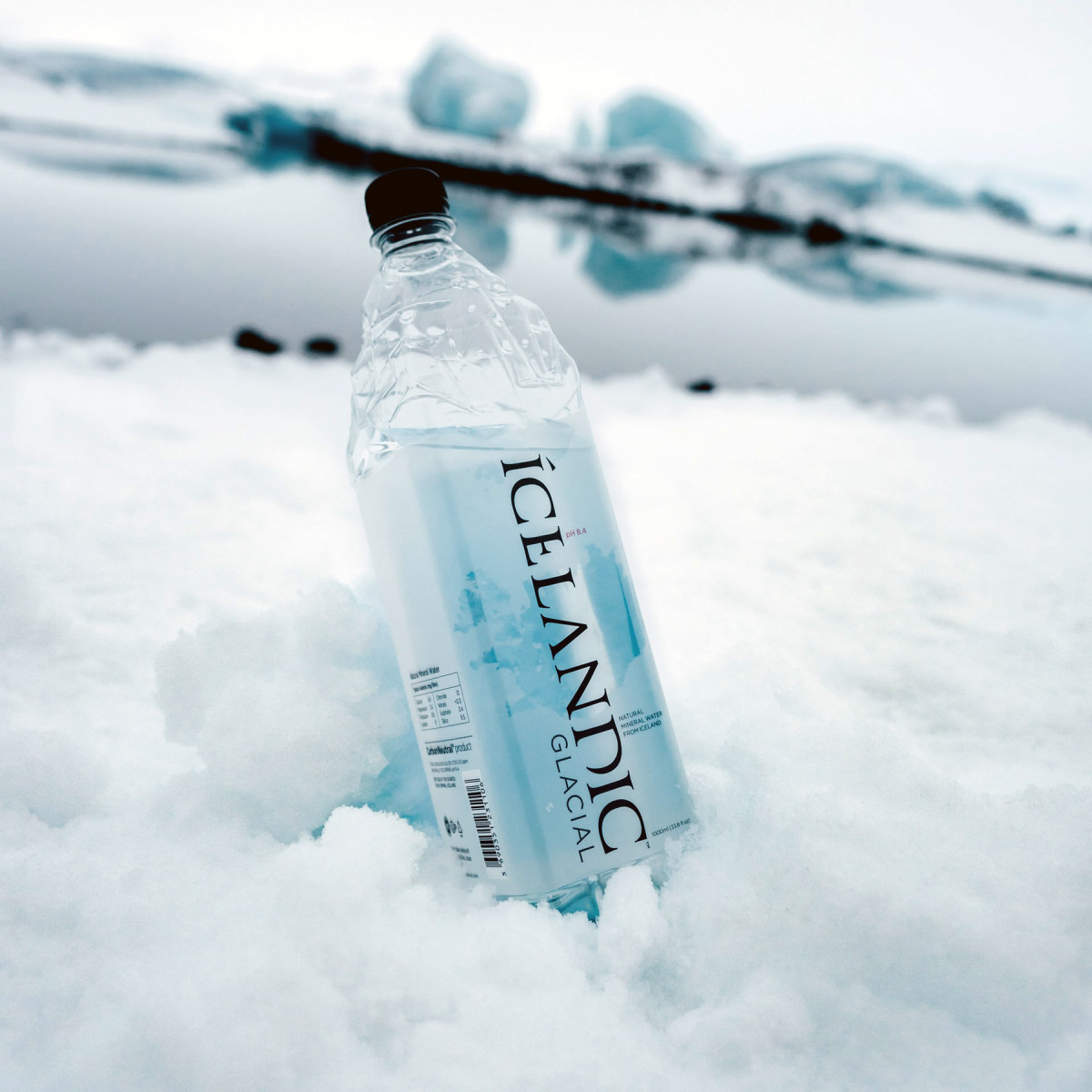 This alkaline water is bottled from a natural source.