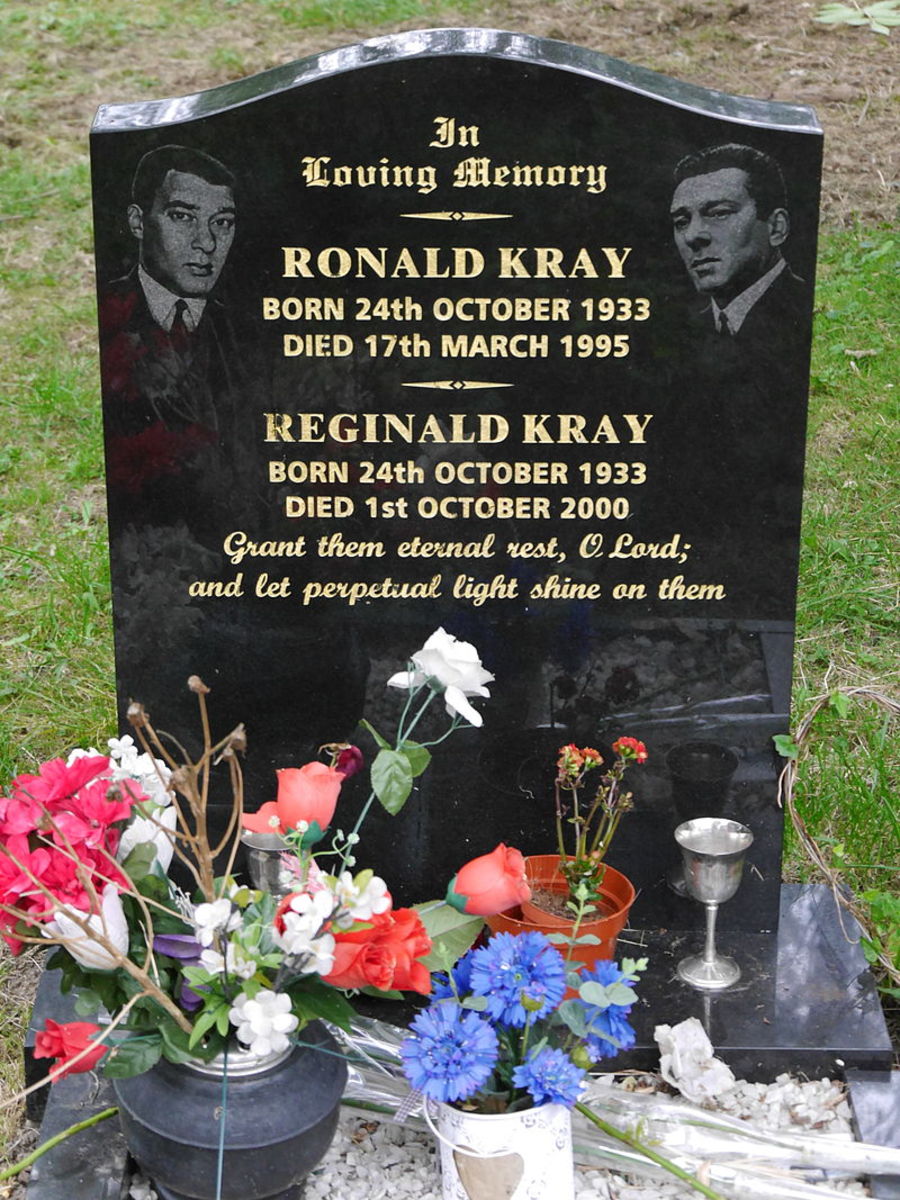 The Kray tombstone. Even the worst people, it seems, have those who love them.