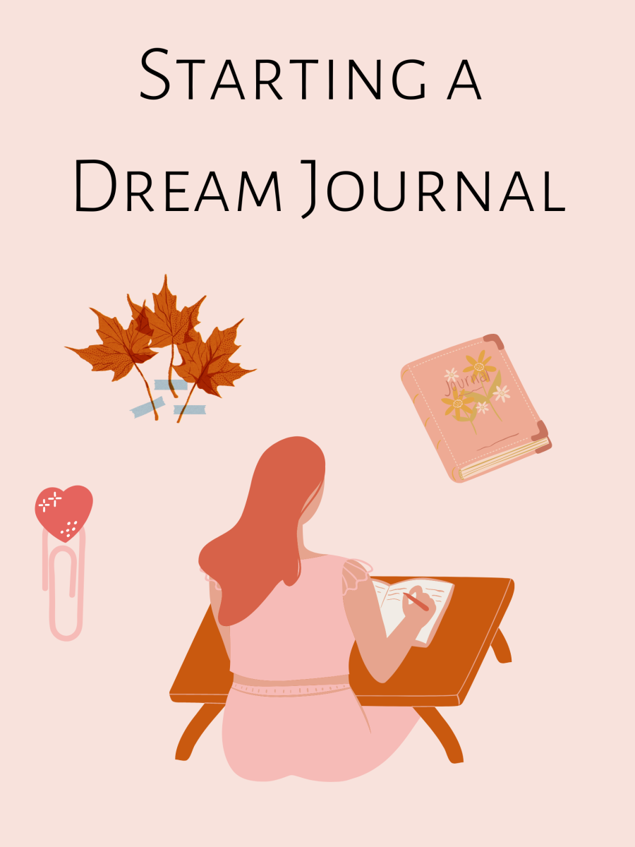 A dream journal is where you write down your dreams from the previous night.