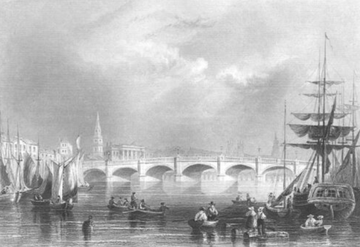 The Broomielaw in Glasgow in 1840
