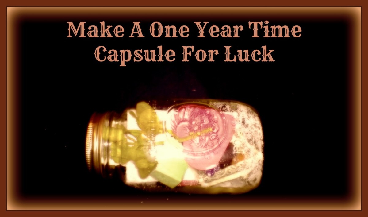 A tone year time capsule filled with hope for the coming year. 