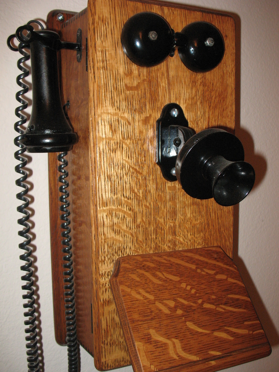 This is the type of phone Grandpa had in his office. There was no phone in the family living quarters, but that didn't seem to make a difference to life.