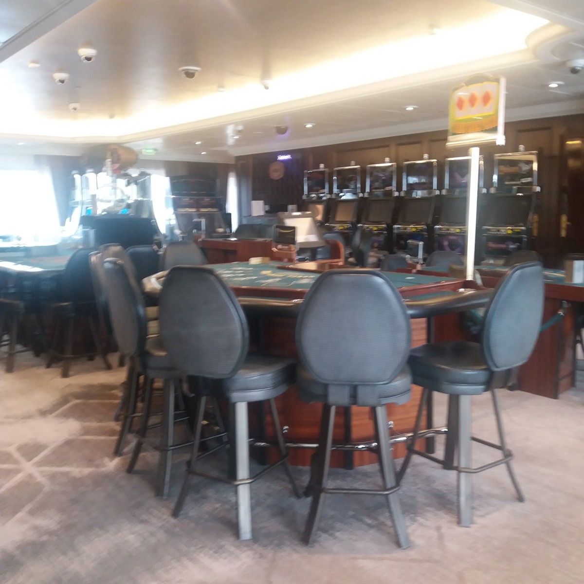 Poker Area of a Cruise Ship