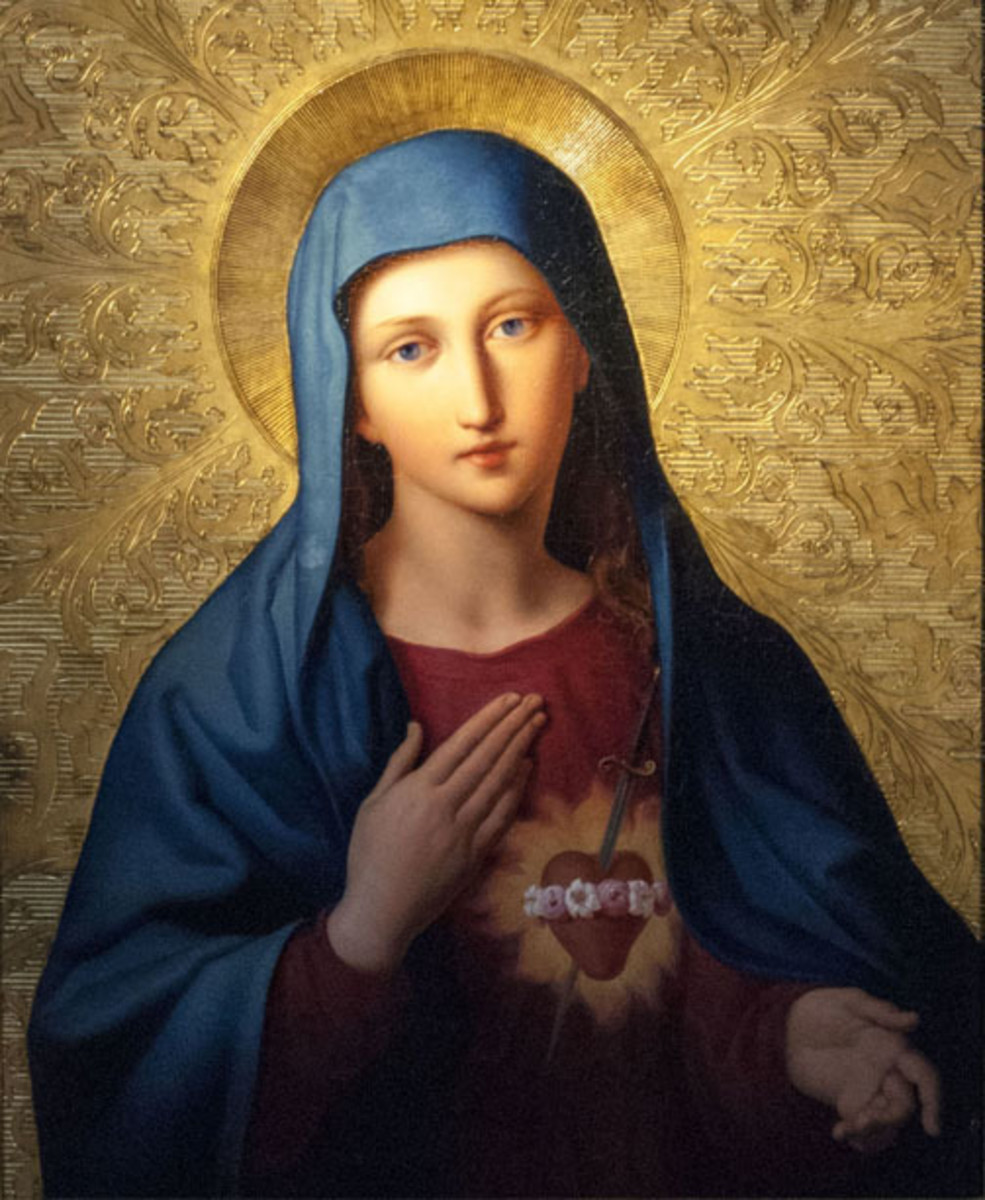 The Immaculate Heart of Mary by  Leopold Kupelwieser  (1796–1862) 
