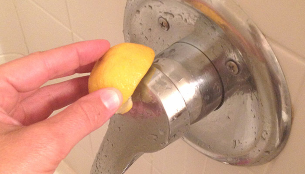 Clean faucets and fixtures with orange peels.