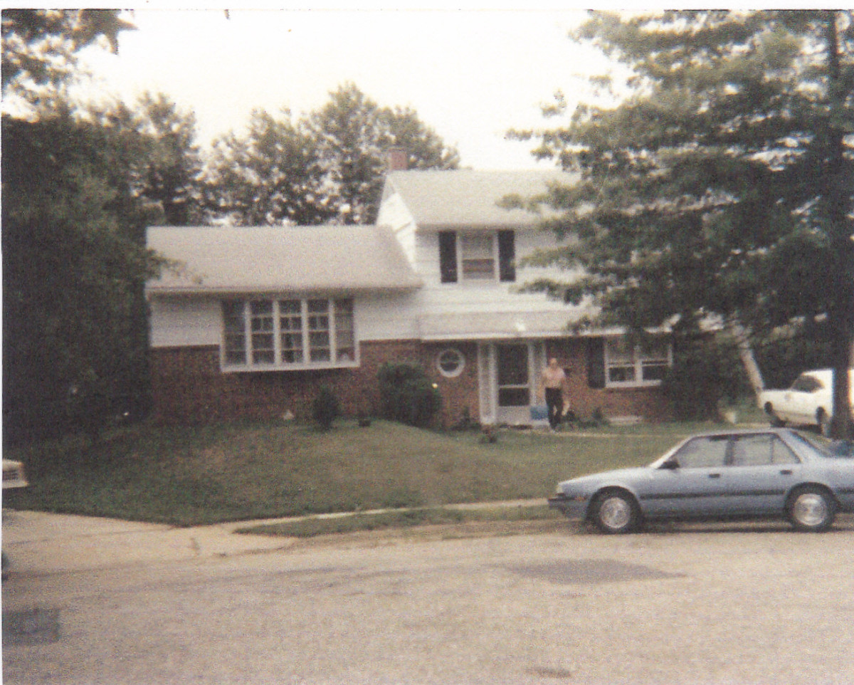 My home in Maryland during the 1980s.