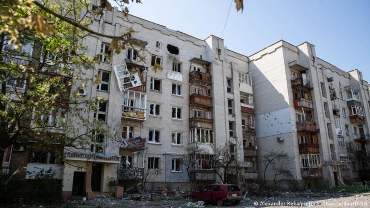 Destroyed apartment in the City of Sieverodonetsk, Ukraine, 30.05.22.