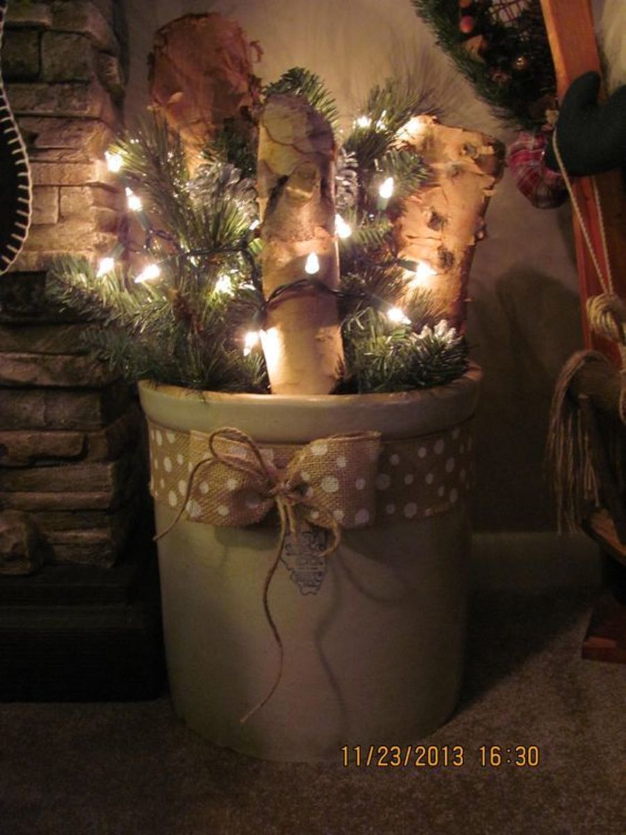 Bucket With Logs and Branches