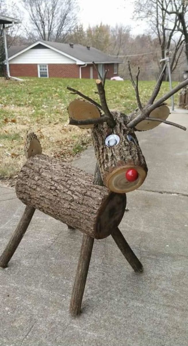 Log and Twig Reindeer