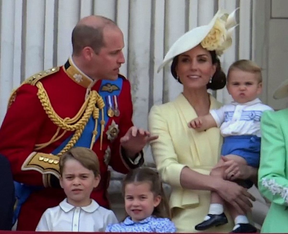 The Cambridge's at the Trooping of the Colour 2019. (On the balcony of Buckingham Palace).