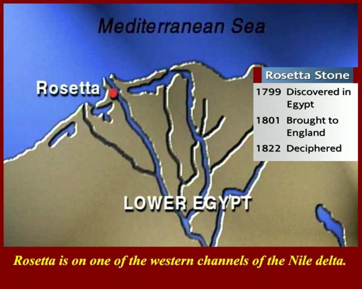 Map of Rosetta, Egypt