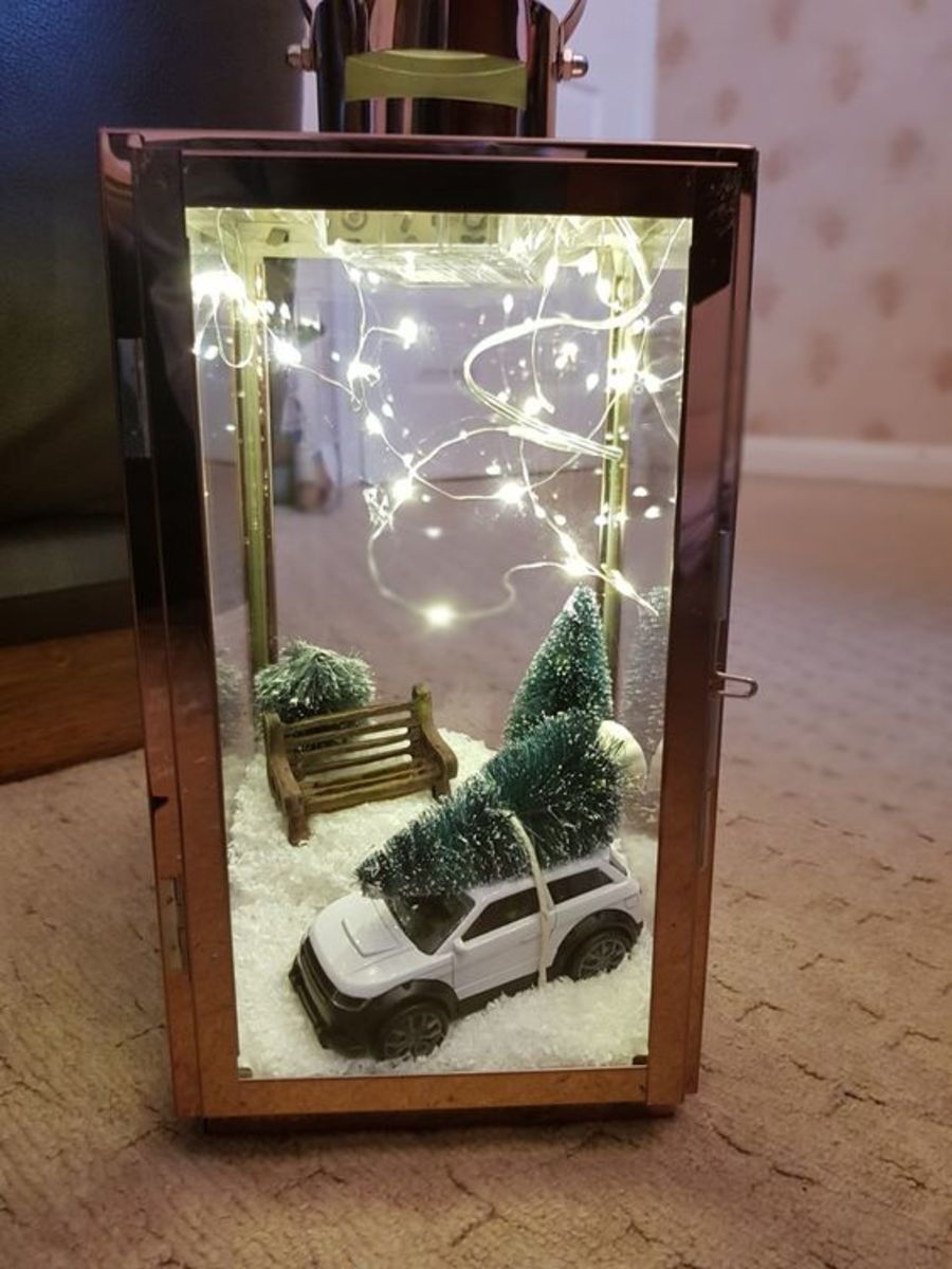 Car With Tree and Fairy Lights