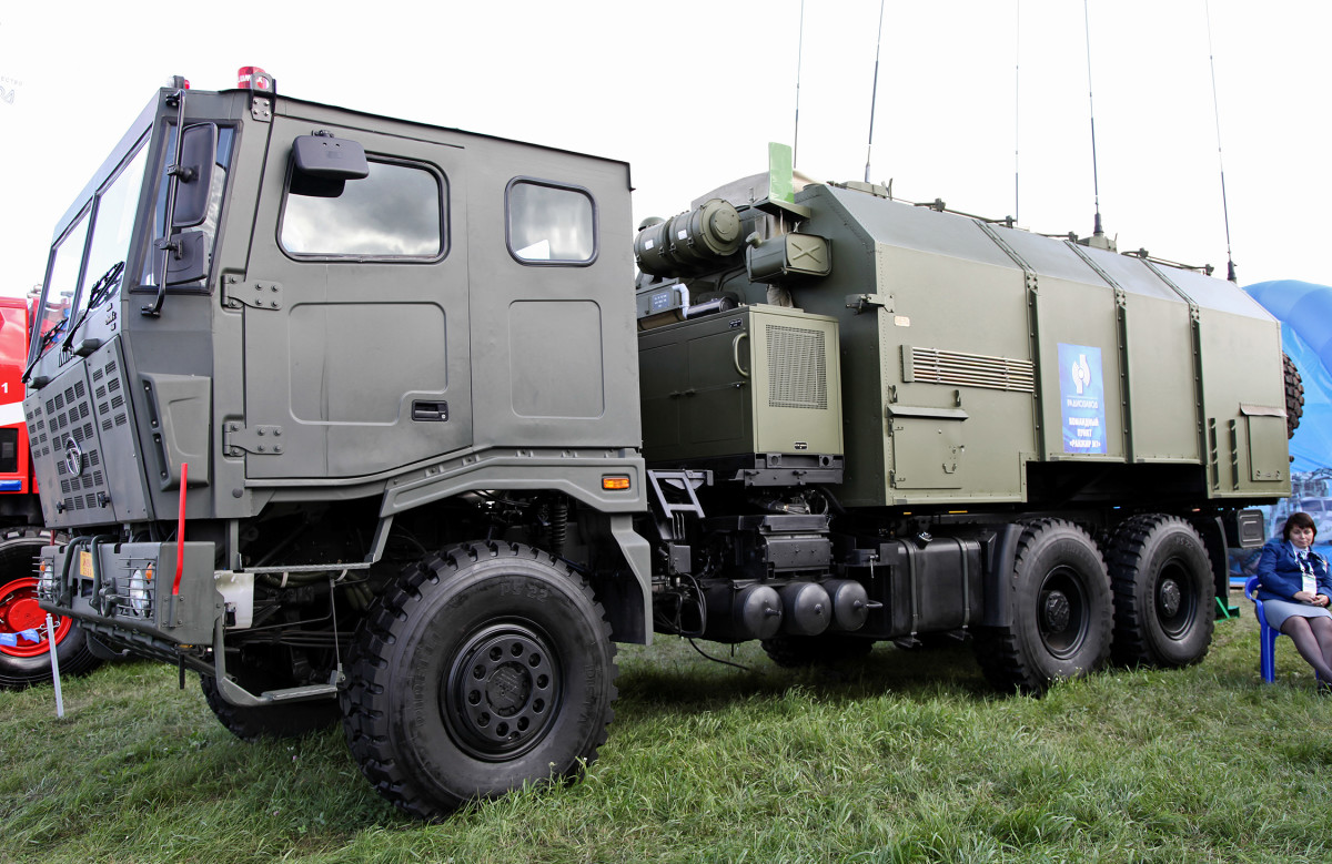 The Russian mobile command and control vehicle Ranzhir.