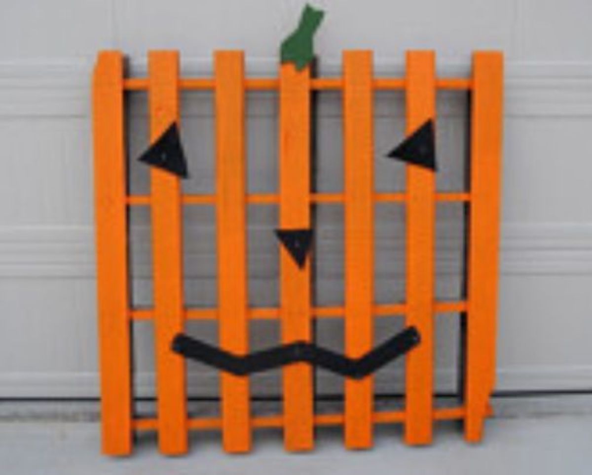 Another pallet pumpkin idea