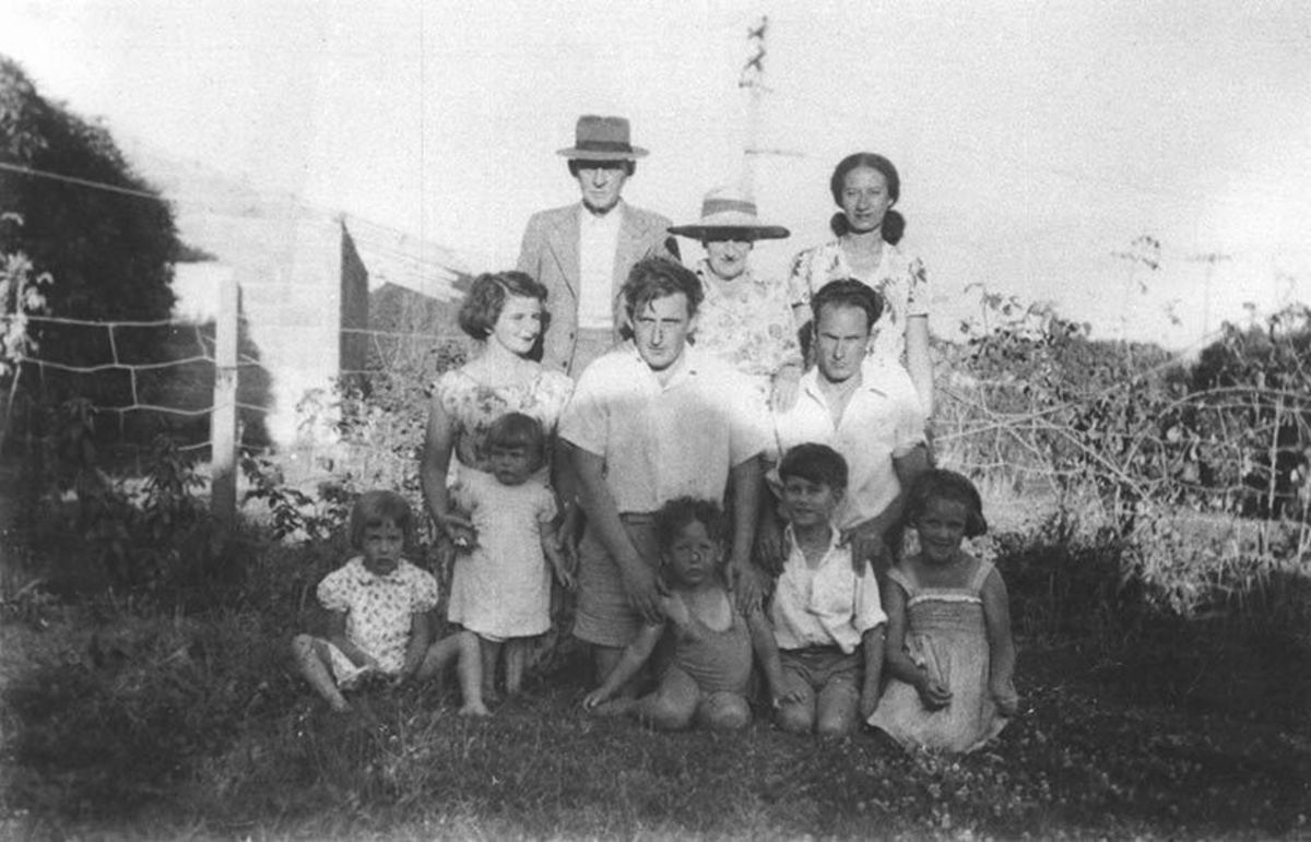 James K. Baxter and family