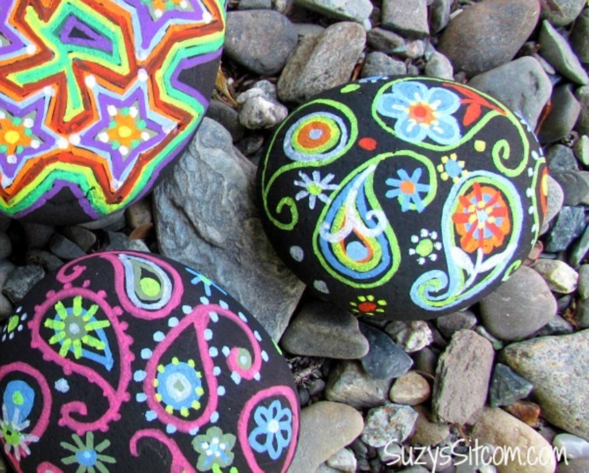 How to use chalk markers on rocks