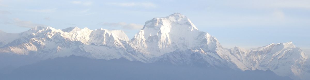 Himalaya mountain range in Nepal