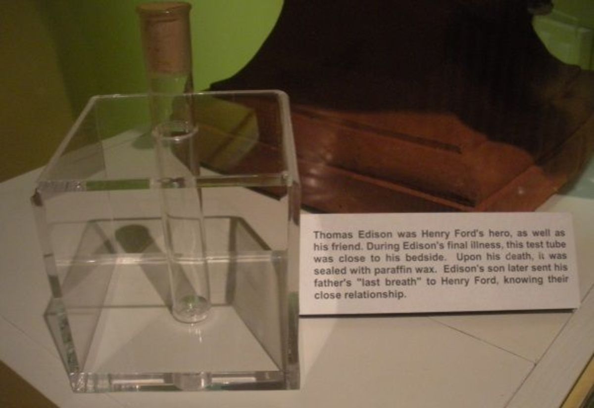 Thomas Edison's "last breath" is housed in the museum.
