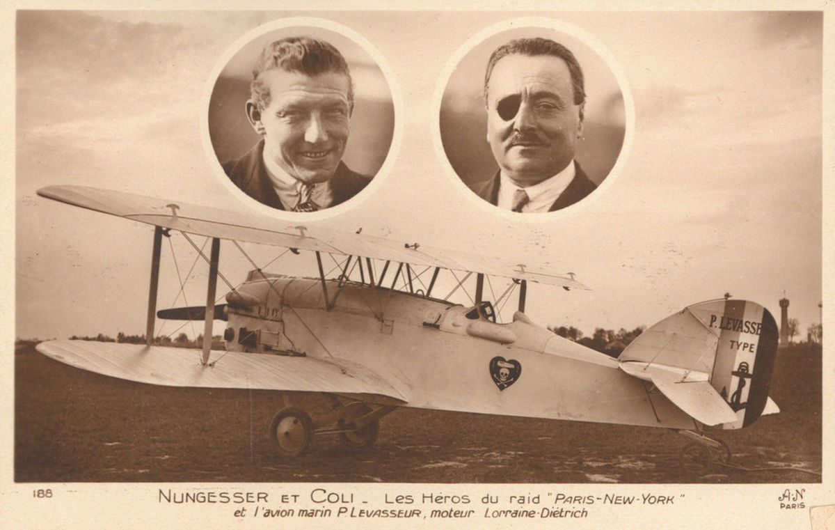 A post card celebrating Nungesser and Coli.