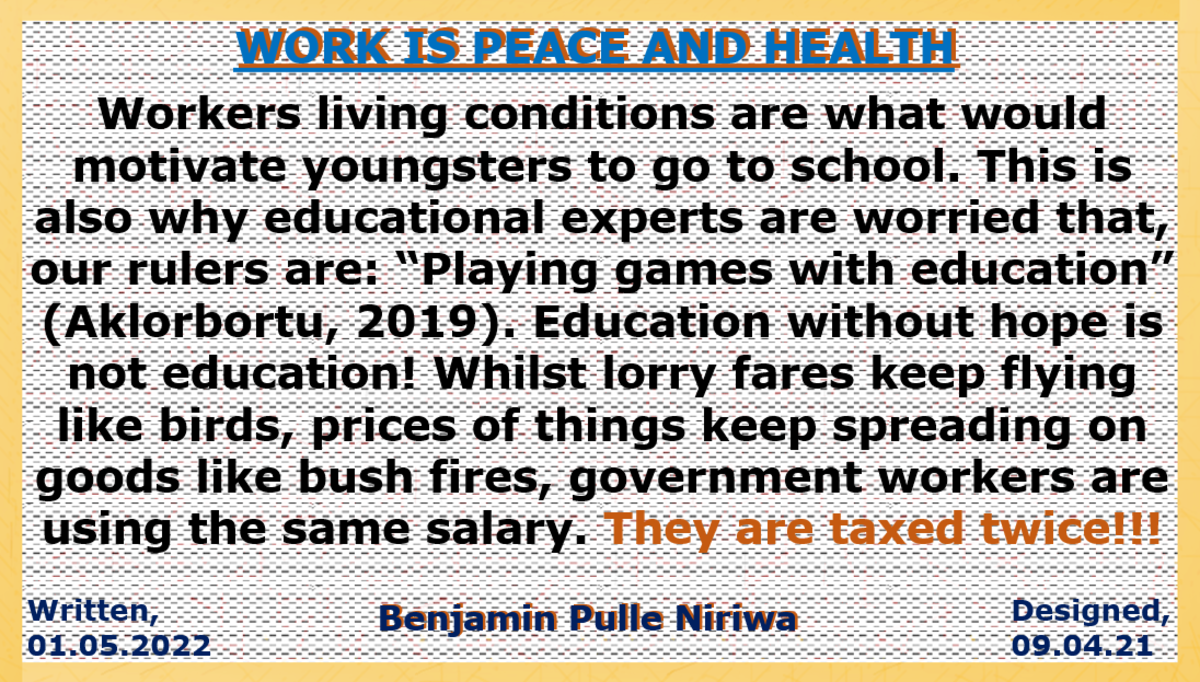 Good Governance Promotes Peace, Health, and Entrepreneurship: Cost of Living Allowances Exposes Politicians
