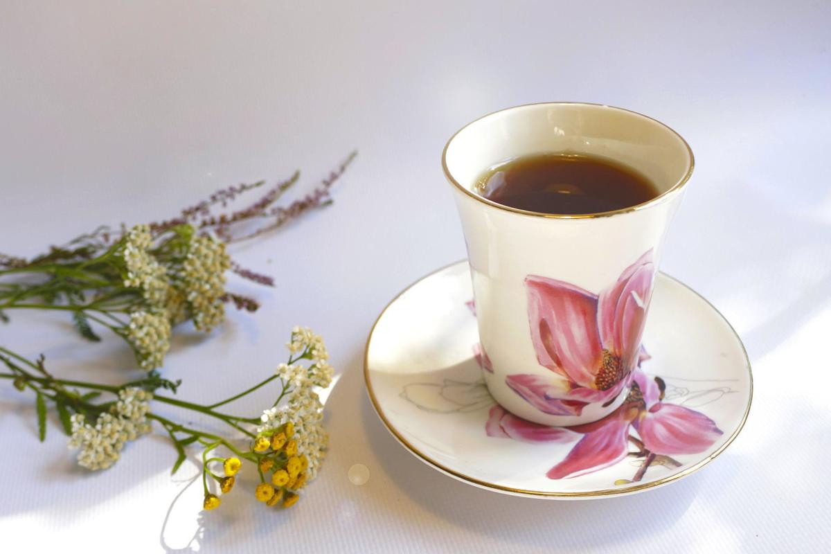 Make the tea with a quarter cup of the leaves and flowers