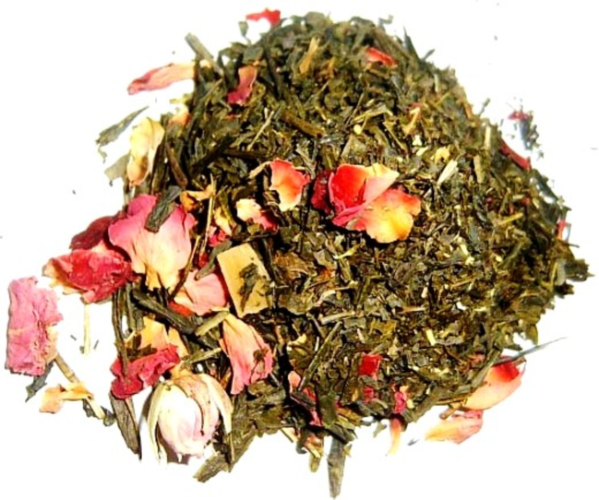 Flowers add a delicate flavor to loose herbal tea.