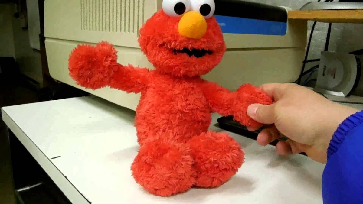 The original Elmo Knows Your Name doll.