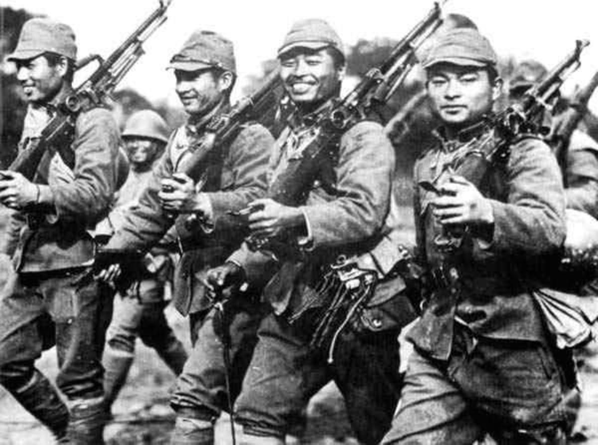 Imperial Japanese soldiers. 