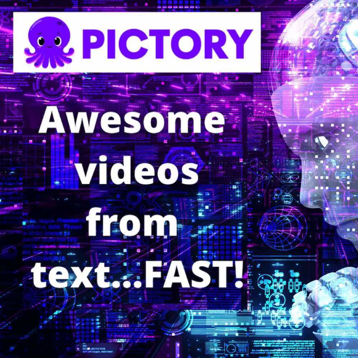 You can quickly create videos from your written content with Pictory.