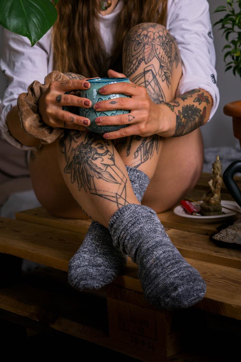 Shin bones—not to mention the knees and hands—are some of the most painful areas to get inked due to their thin and sensitive skin.