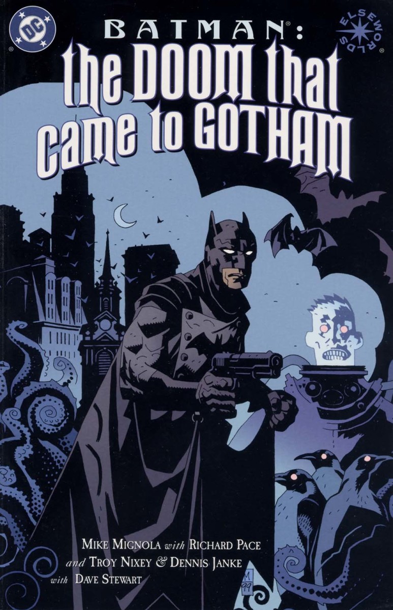 Cover to Batman: The Doom That Came to Gotham, art by Mike Mignola.