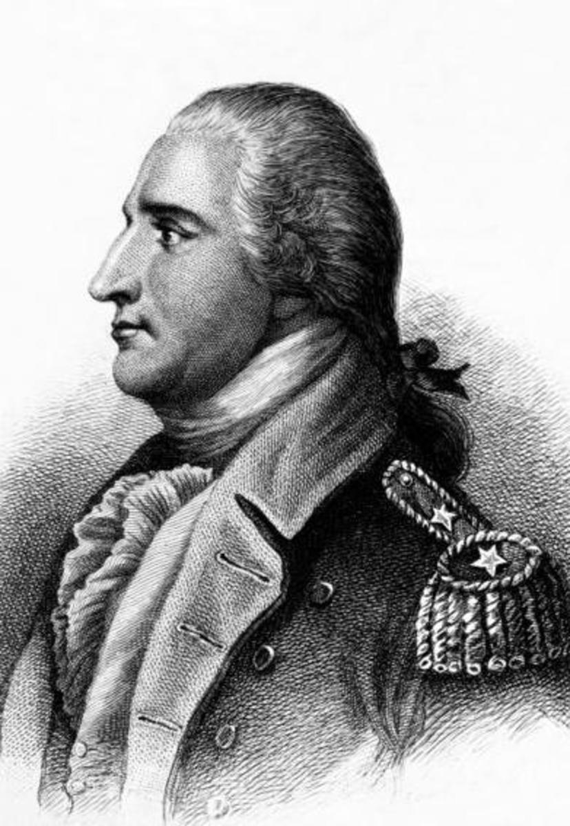 Benedict Arnold - General who led, with Gen Richard Montgomery, unsuccessful attack on Quebec.  (Public Domain photo courtesy of WikiPedia.org  http://en.wikipedia.org/wiki/File:Benedict_arnold_illustration.jpg)