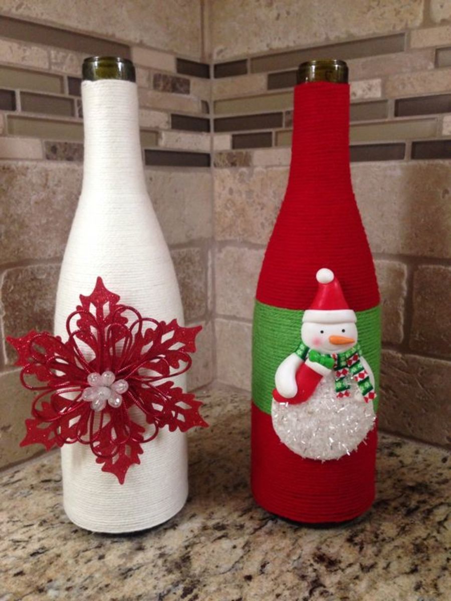 15 christmas bottle decoration ideas  Christmas bottle art ideas 