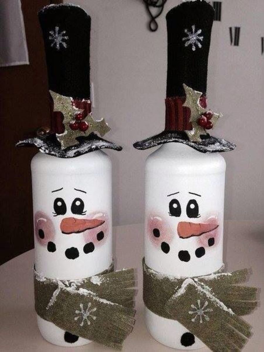 Two jolly snowmen