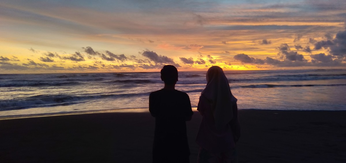 Couples enjoying the sunset