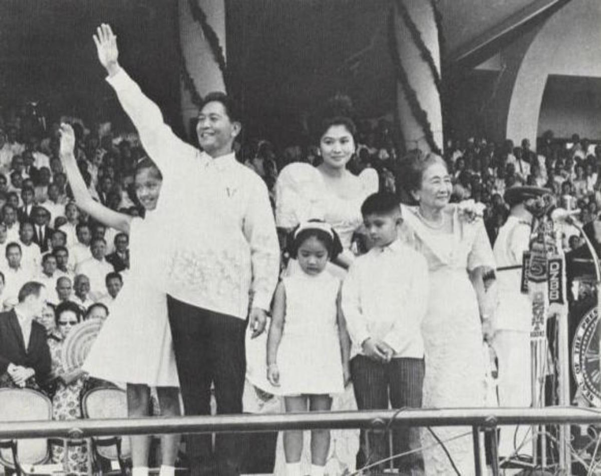 On December 30, 1965, Ferdinand Marcos is sworn in for his first term.