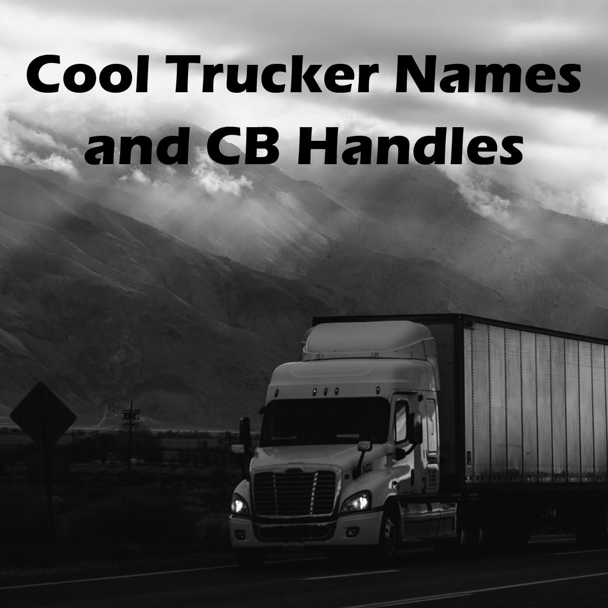 Cool Trucker Names and CB Handles