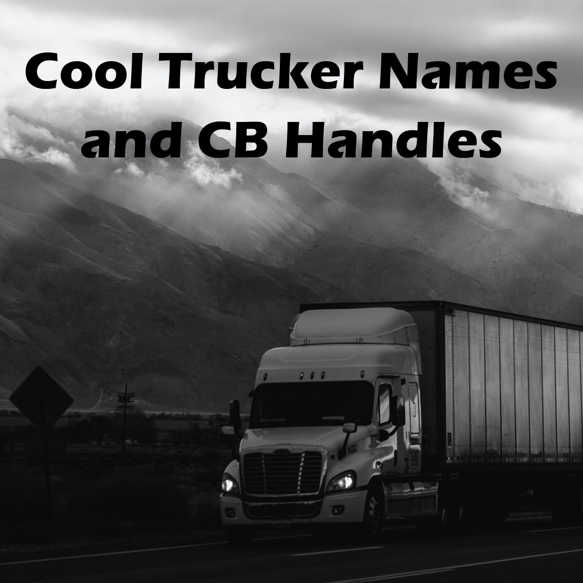 100 Cool Trucker Names And CB Handles AxleAddict