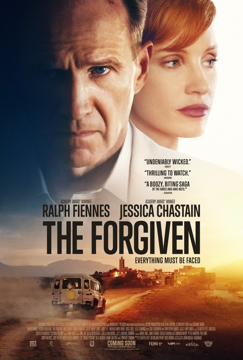 The official theatrical poster for, "The Forgiven."