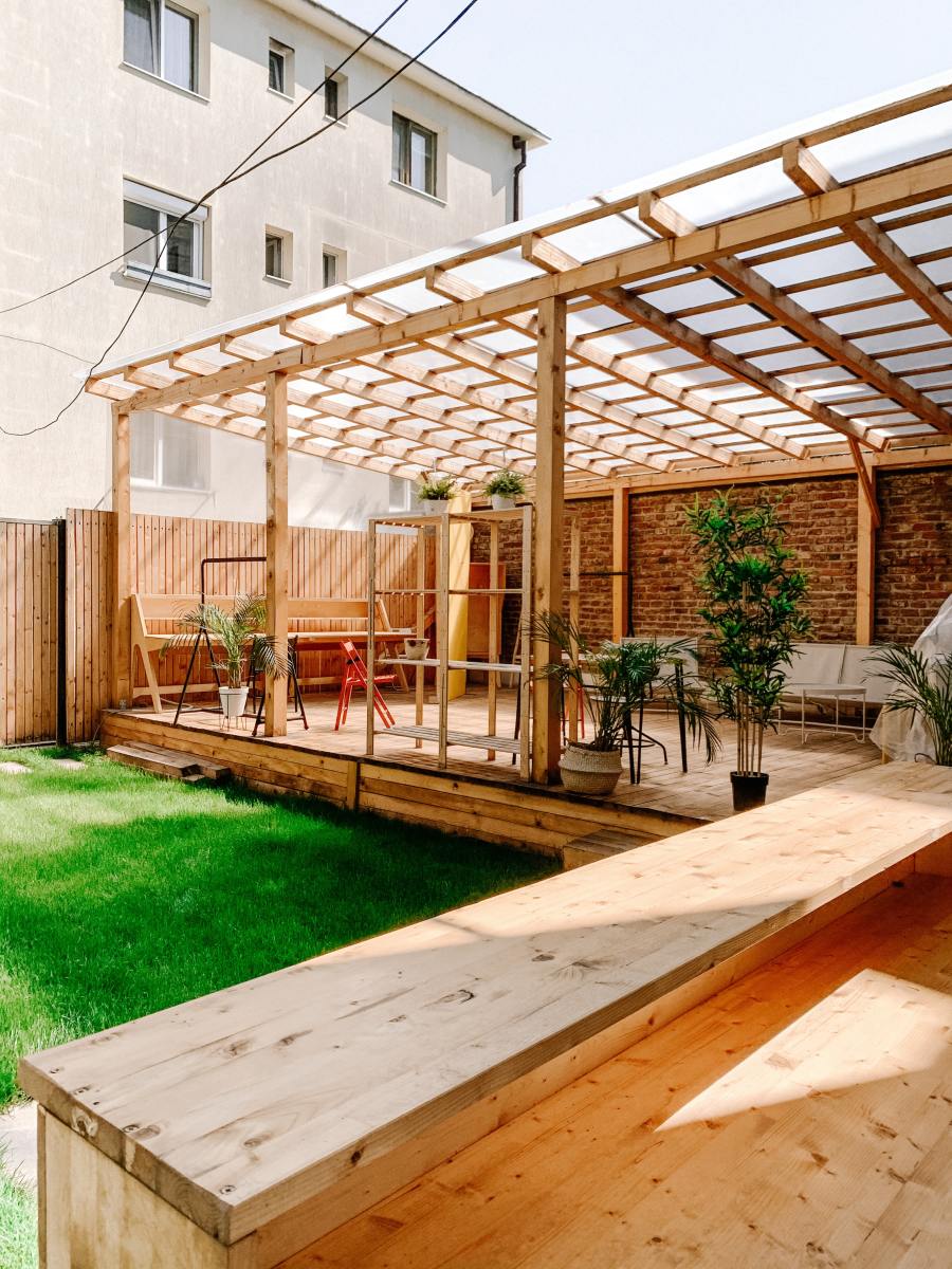 A pergola is an outdoor garden feature that can make for the perfect party space.