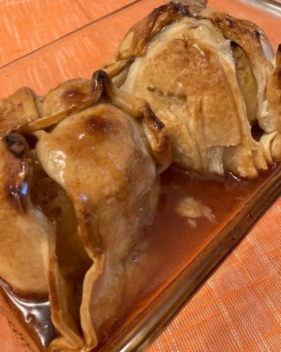 The sugary syrup caramelizes and gives the dumplings an extra pop of sweet taste.