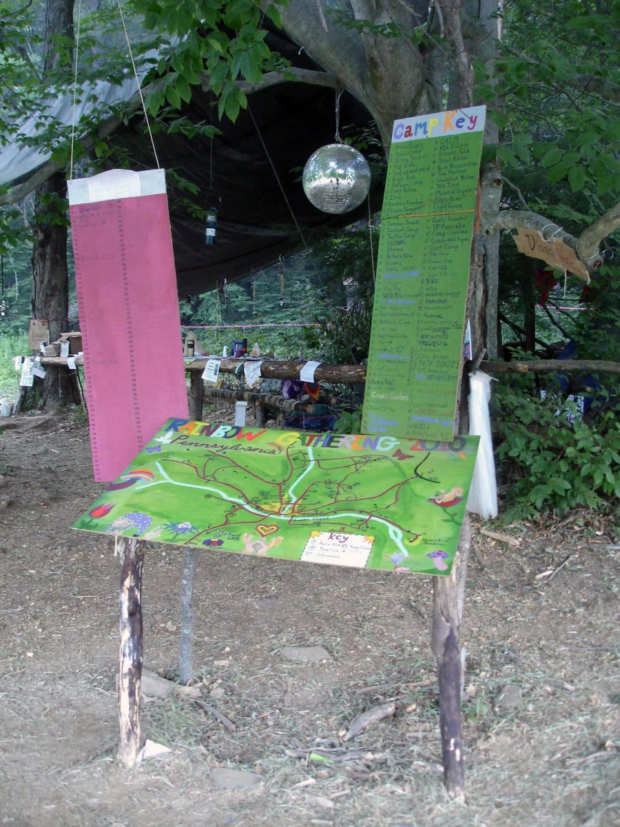 Map located near Welcome Home entrance at one of the gatherings.