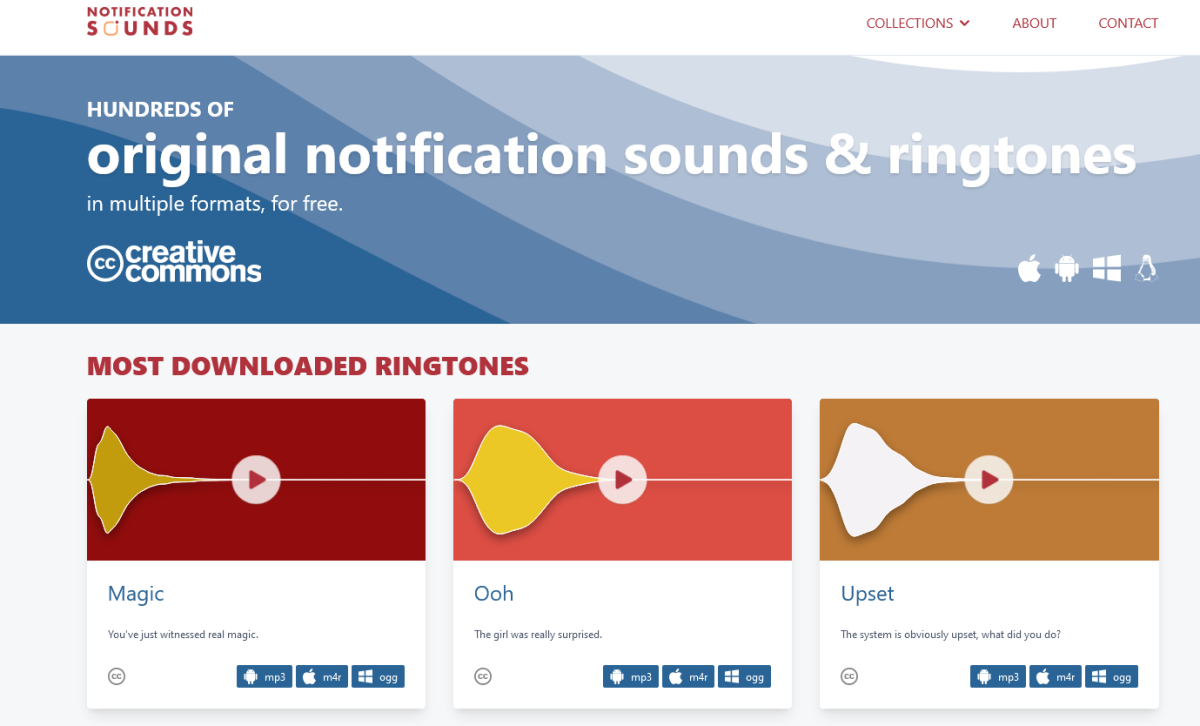 Notificationsounds.com is just one website where you can download free ringtones from.