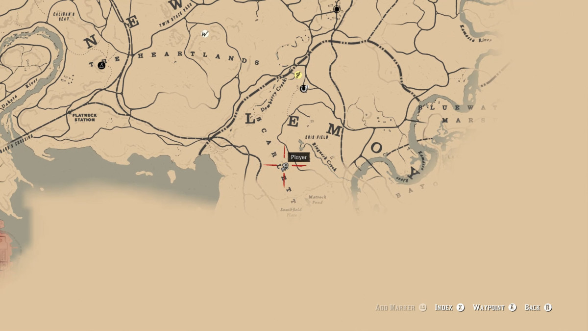 Location of the second treasure map for the poisonous trail treasure. 