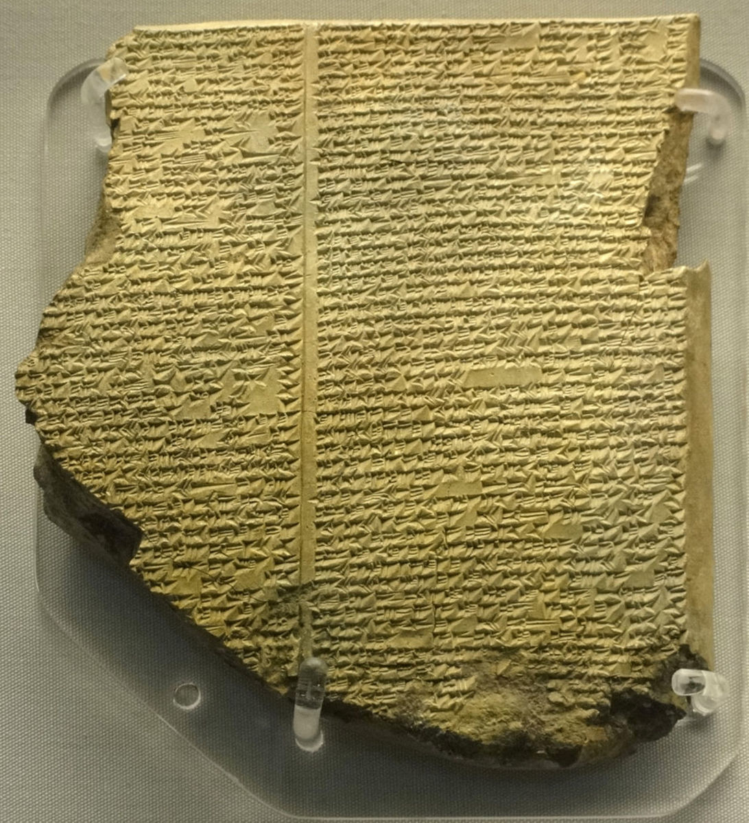 The cuneiform clay tablet holding the story of Uta-Napishti, who survived the Deluge. It was written over a thousand years before the Bible.