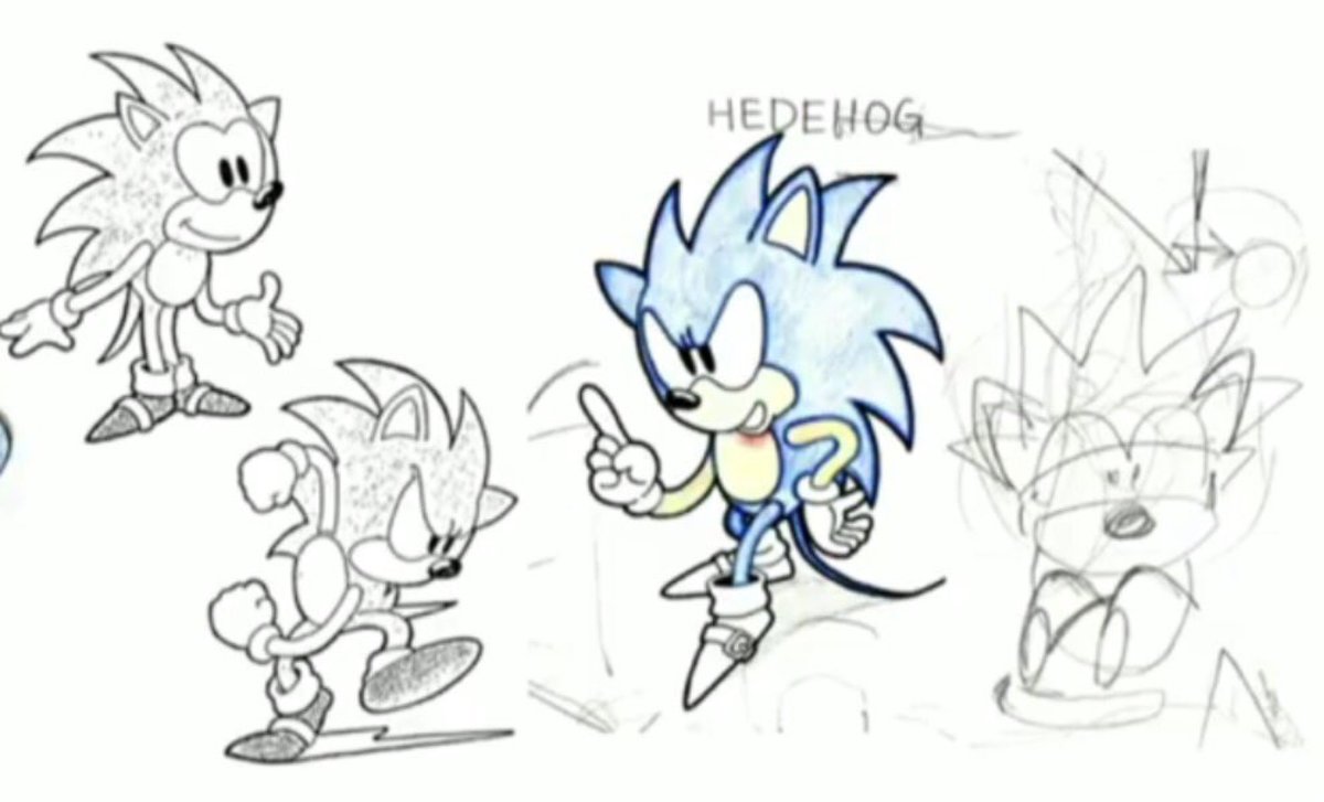 Early Sonic the Hedgehog (Mr. Needlemouse) Concept Art