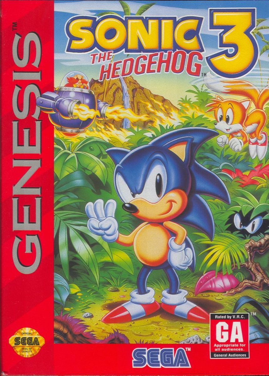 "Sonic the Hedgehog 3" Genesis Art Cover