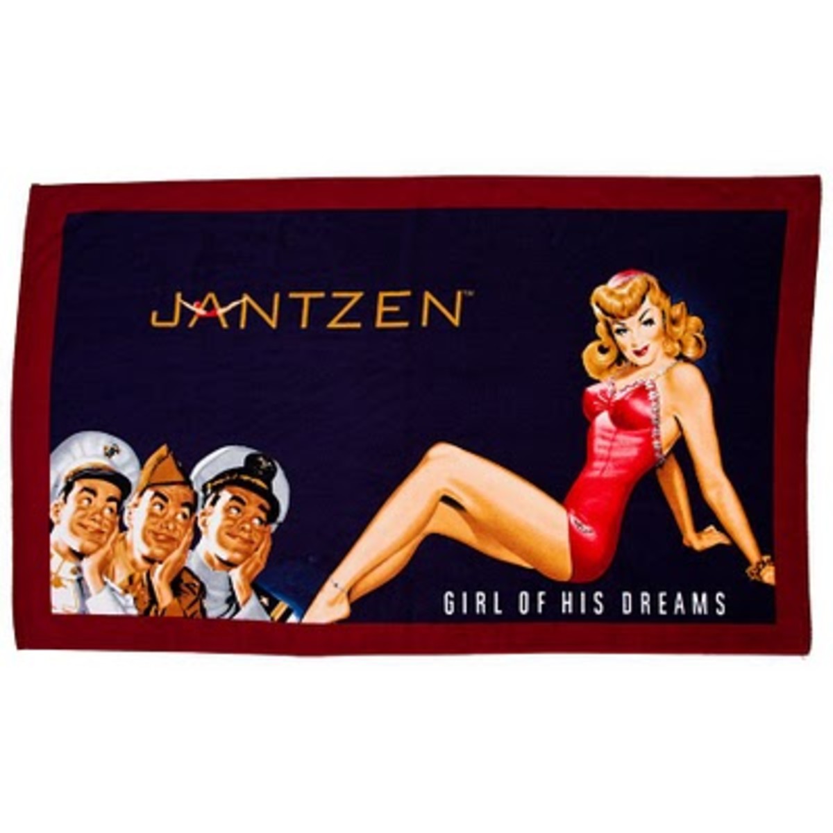 Distinctive Jantzen Swim Suit Advertisements on Black Background